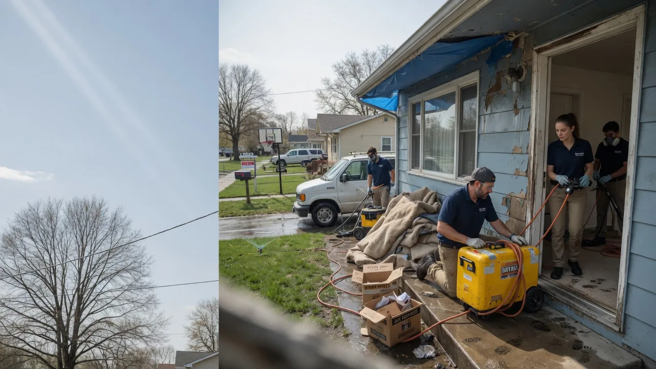 Basement Flood Cleanup in Justin, TX near me